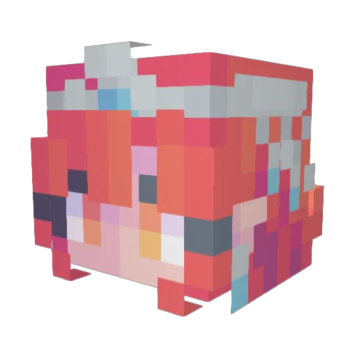 Vhyant Minecraft avatar head, 3D render