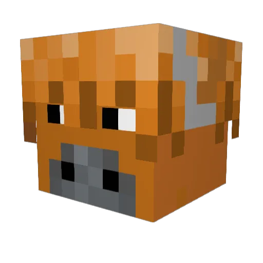 Vi3ch Minecraft avatar head, 3D render