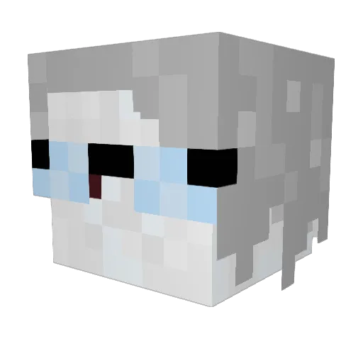 Vi3ionz Minecraft avatar head, 3D render