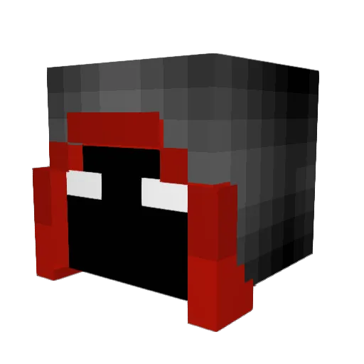 ViBe_68 Minecraft avatar head, 3D render