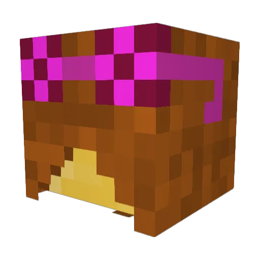 ViDecraftz Minecraft avatar head, 3D render