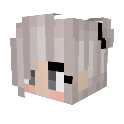 ViGames04 Minecraft avatar head, 3D render