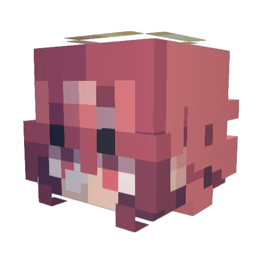 ViKa_777 Minecraft avatar head, 3D render