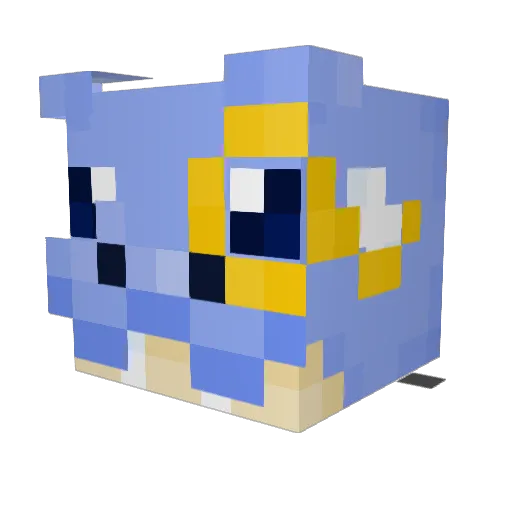 ViKtory69_ Minecraft avatar head, 3D render