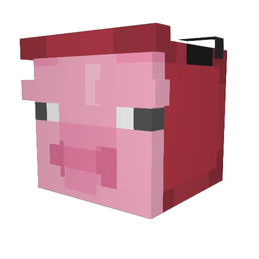 ViLturE Minecraft avatar head, 3D render
