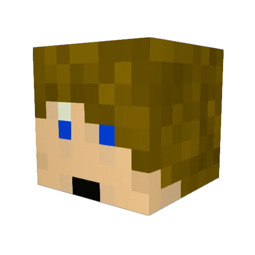 ViRtUoZz28 Minecraft avatar head, 3D render