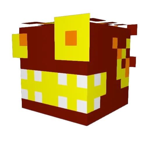 ViRuSGReNadES Minecraft avatar head, 3D render