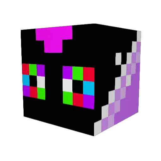 ViRuS_Letrox Minecraft avatar head, 3D render