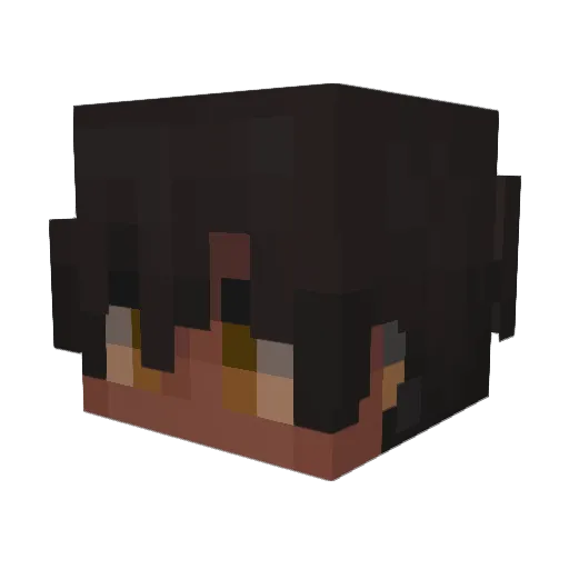 ViSpirit Minecraft avatar head, 3D render