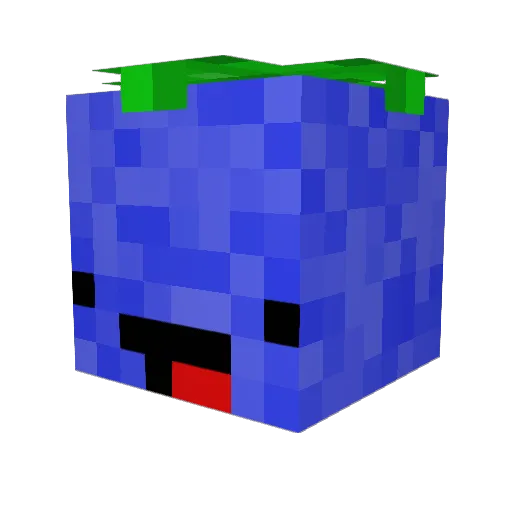 ViSsl Minecraft avatar head, 3D render