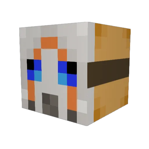 ViSuMaNi Minecraft avatar head, 3D render