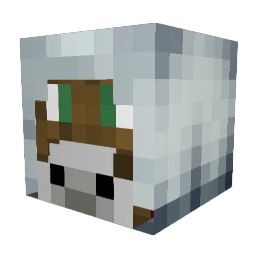 ViUnwr1tt3nXx Minecraft avatar head, 3D render