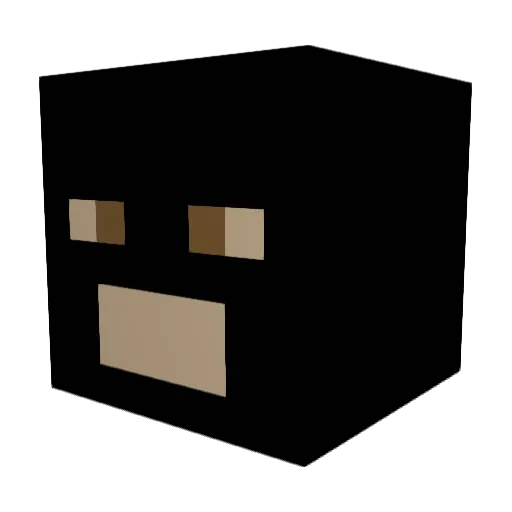 ViV1d_bad Minecraft avatar head, 3D render