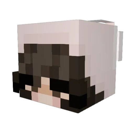 ViViBubbleTea Minecraft avatar head, 3D render
