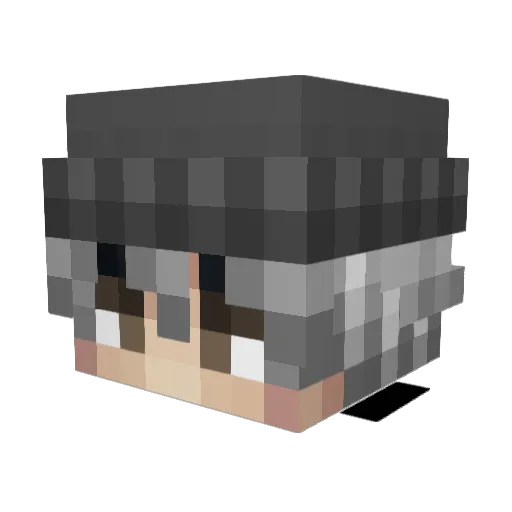 ViZGaming Minecraft avatar head, 3D render