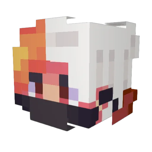 ViZzoN_ Minecraft avatar head, 3D render