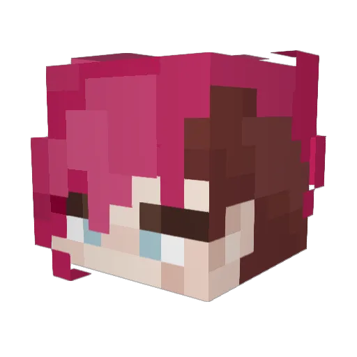 Vi_4_Violence Minecraft avatar head, 3D render