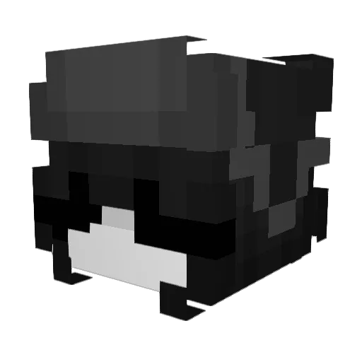 Via12308 Minecraft avatar head, 3D render