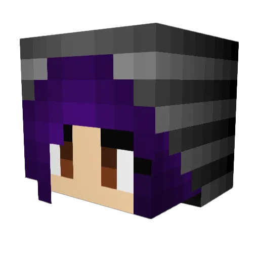 Viaaaaaaaaa Minecraft avatar head, 3D render