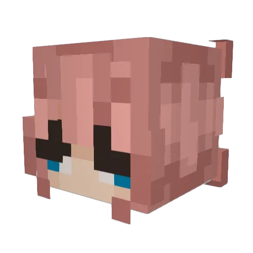 Viaduc_ Minecraft avatar head, 3D render