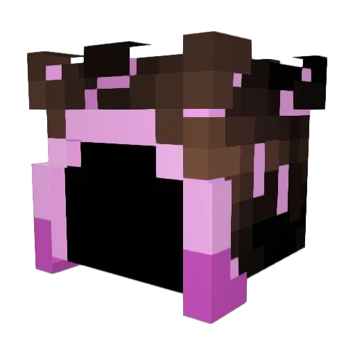 VialOfTruth Minecraft avatar head, 3D render