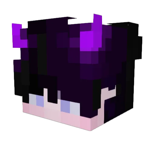 Vianinex Minecraft avatar head, 3D render