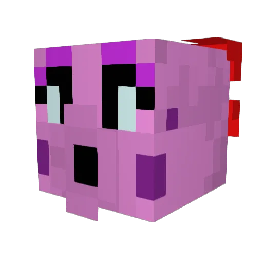 VianneVano Minecraft avatar head, 3D render