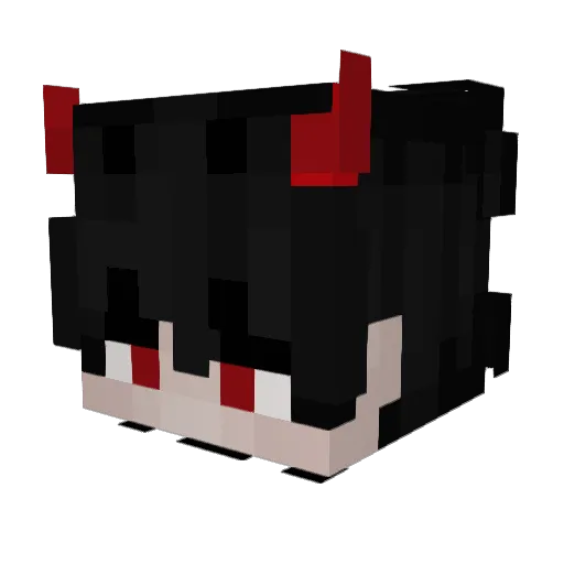 Viarah Minecraft avatar head, 3D render