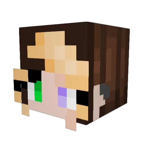 Viarrah0509 Minecraft avatar head, 3D render