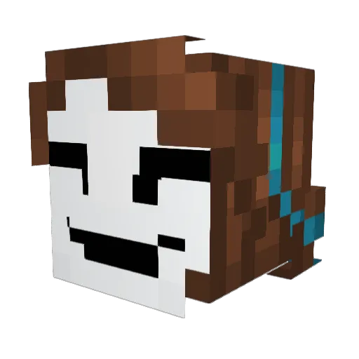 Viaryth Minecraft avatar head, 3D render