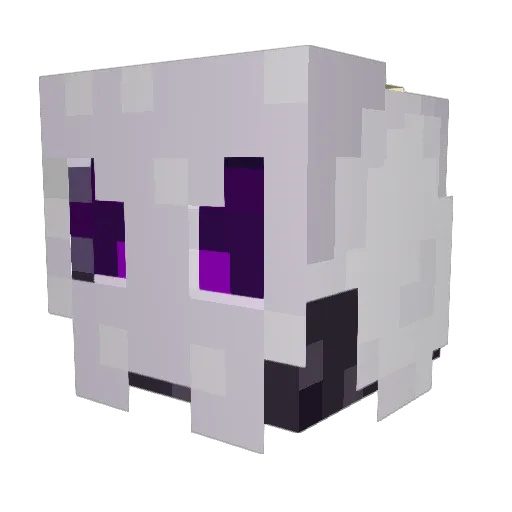 Viawax Minecraft avatar head, 3D render