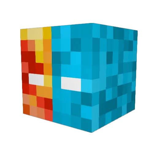 VibeZzOnYT Minecraft avatar head, 3D render