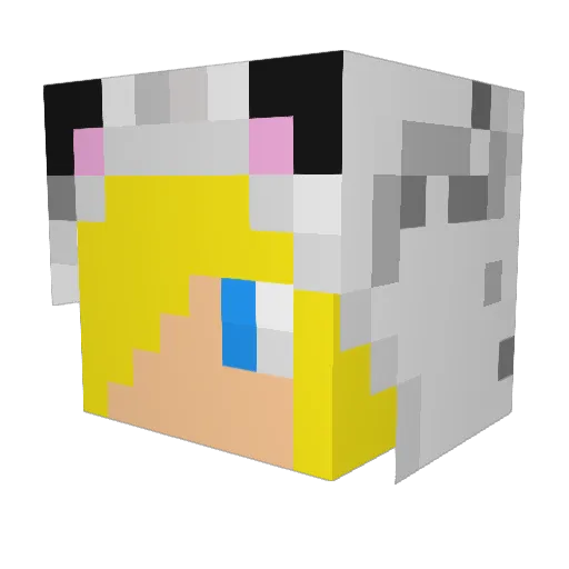 Vibe_Code_Only Minecraft avatar head, 3D render
