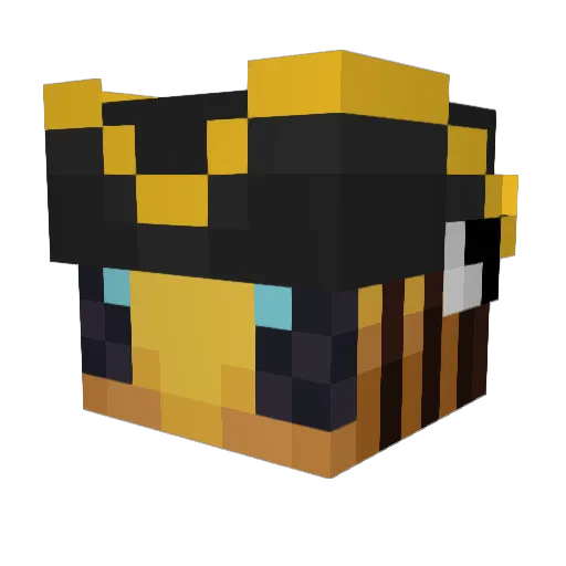 Vibe_Knight Minecraft avatar head, 3D render