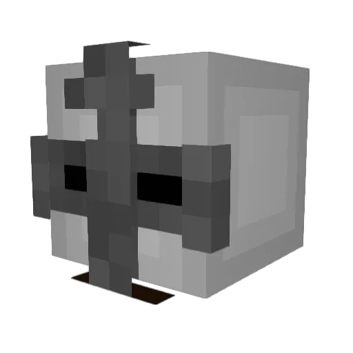 Vibeosaur Minecraft avatar head, 3D render