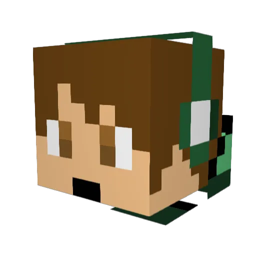 Vibez6695 Minecraft avatar head, 3D render