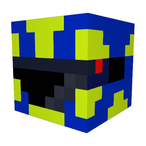 Vibez89281 Minecraft avatar head, 3D render