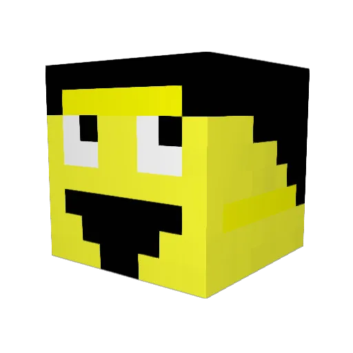 Vibhor Minecraft avatar head, 3D render