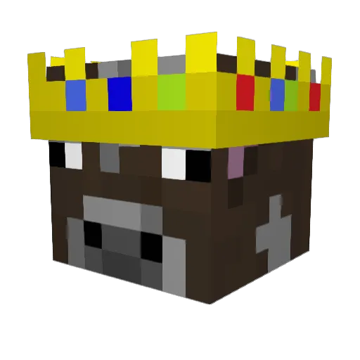 Vibix9 Minecraft avatar head, 3D render