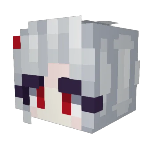 Vibora457 Minecraft avatar head, 3D render