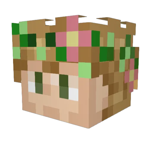 VibraniumBagels Minecraft avatar head, 3D render