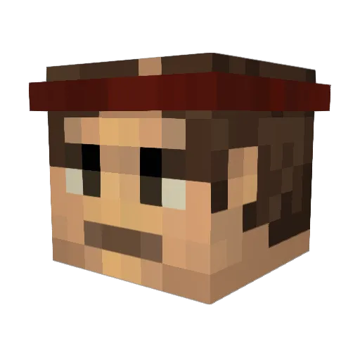 Vibrant_Abyss Minecraft avatar head, 3D render