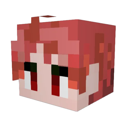 Vibri25 Minecraft avatar head, 3D render