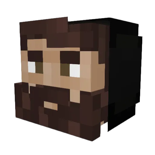 Vibrintz Minecraft avatar head, 3D render