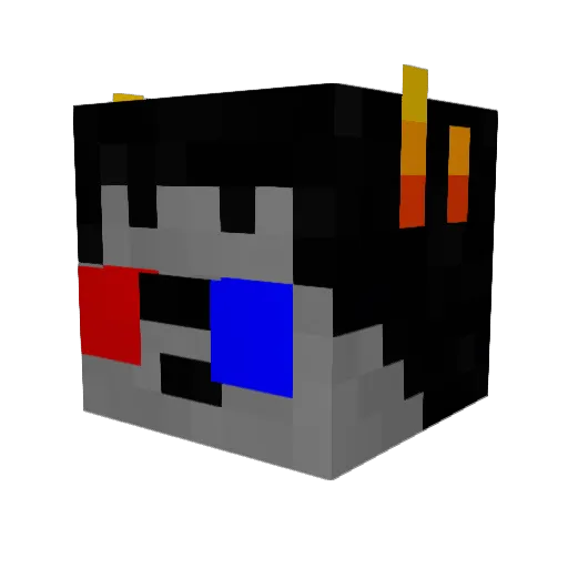 Vibrobob Minecraft avatar head, 3D render