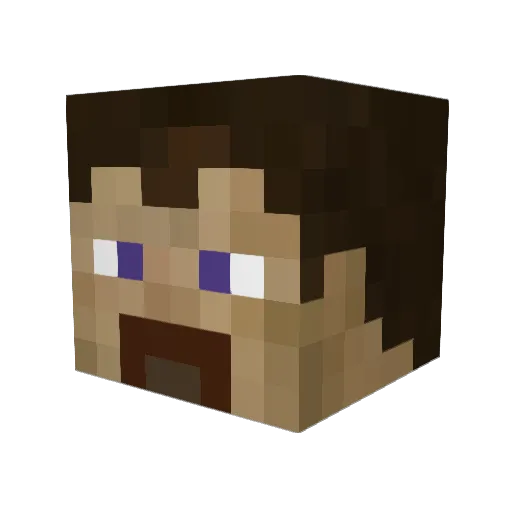 Vic00001 Minecraft avatar head, 3D render