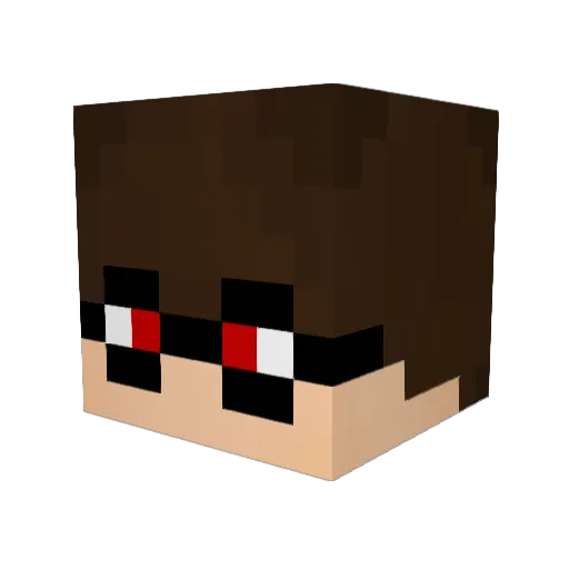 Vic073 Minecraft avatar head, 3D render