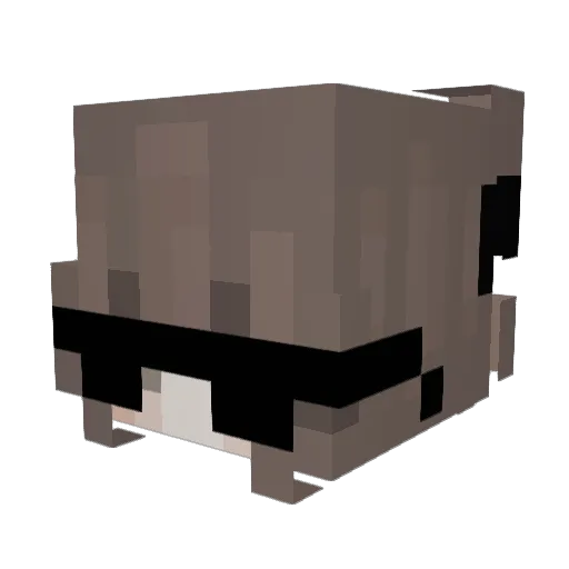 VicBiic Minecraft avatar head, 3D render