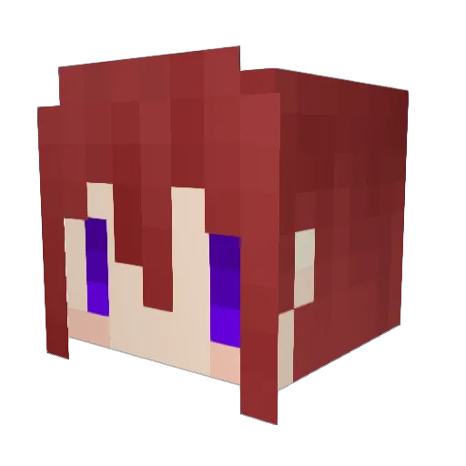 VicHuanG53 Minecraft avatar head, 3D render
