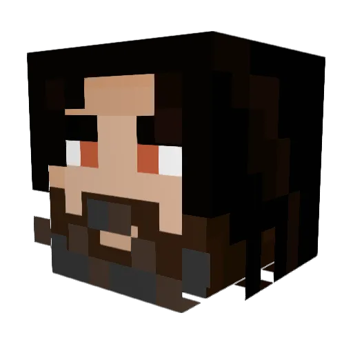 VicIsTaken Minecraft avatar head, 3D render